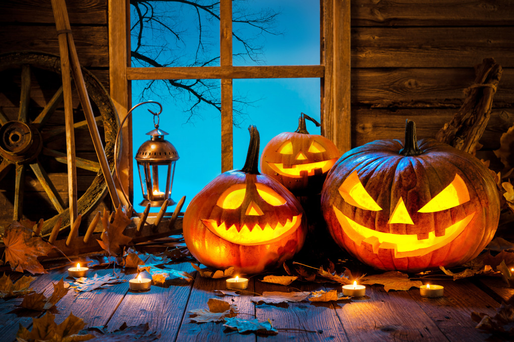 Jack-o-Lanterns jigsaw puzzle in Halloween puzzles on TheJigsawPuzzles.com