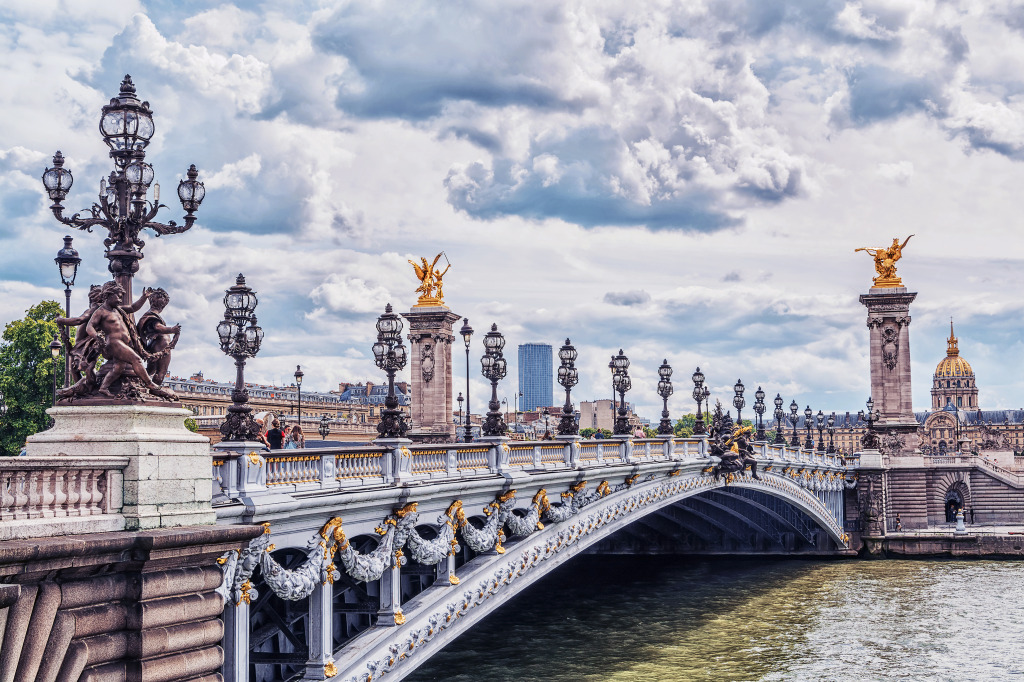 Pont Alexandre III in Paris jigsaw puzzle in Bridges puzzles on TheJigsawPuzzles.com