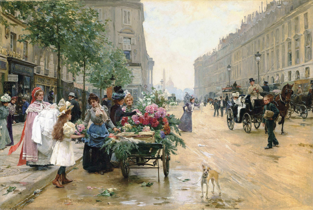 Rue Royale, Paris jigsaw puzzle in Piece of Art puzzles on TheJigsawPuzzles.com