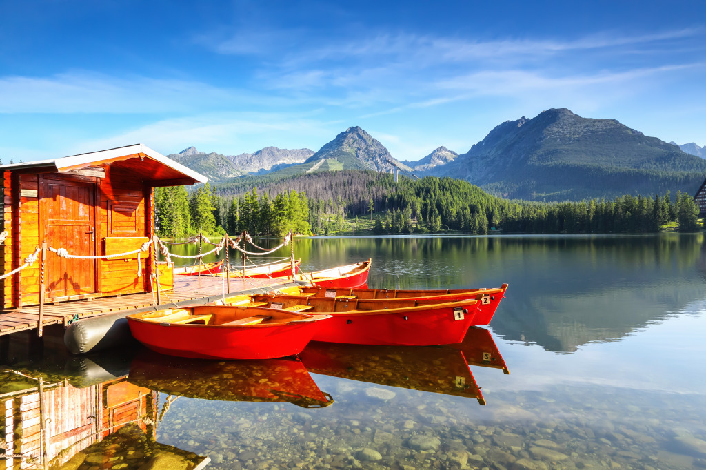 Strbske Pleso Lake, Slovakia jigsaw puzzle in Great Sightings puzzles on TheJigsawPuzzles.com