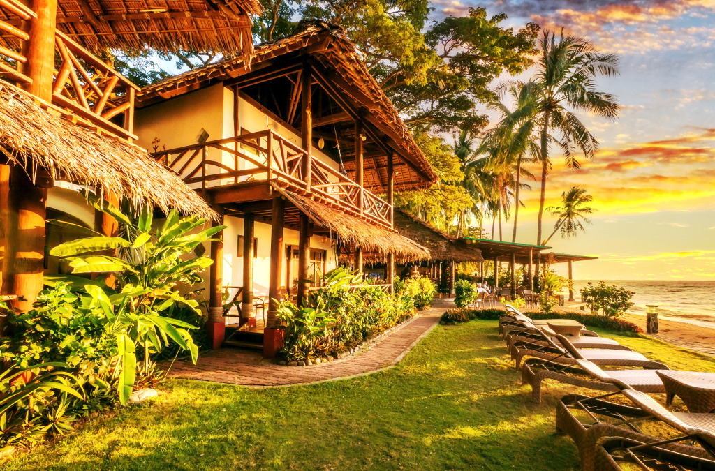 Beachfront Resort jigsaw puzzle in Puzzle of the Day puzzles on TheJigsawPuzzles.com