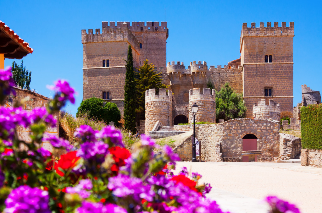 Castle of Ampudia, Palencia, Spain jigsaw puzzle in Castles puzzles on TheJigsawPuzzles.com