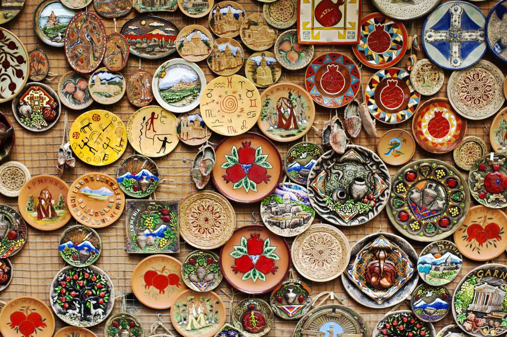 Ceramic Souvenirs in Armenia jigsaw puzzle in Handmade puzzles on TheJigsawPuzzles.com