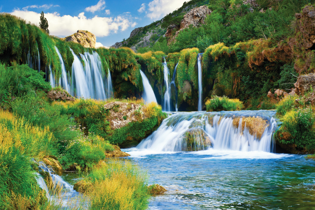 Veliki Buk Waterfall, Croatia jigsaw puzzle in Waterfalls puzzles on TheJigsawPuzzles.com