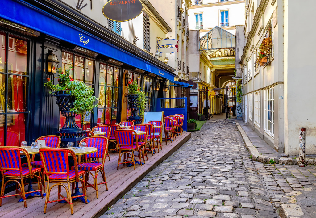 Parisian Street Cafe jigsaw puzzle in Food & Bakery puzzles on TheJigsawPuzzles.com