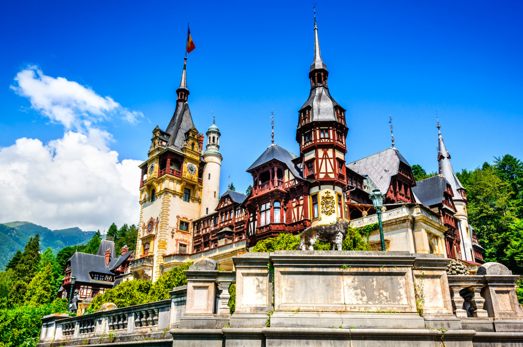 Peles Castle, Romania jigsaw puzzle in Castles puzzles on TheJigsawPuzzles.com