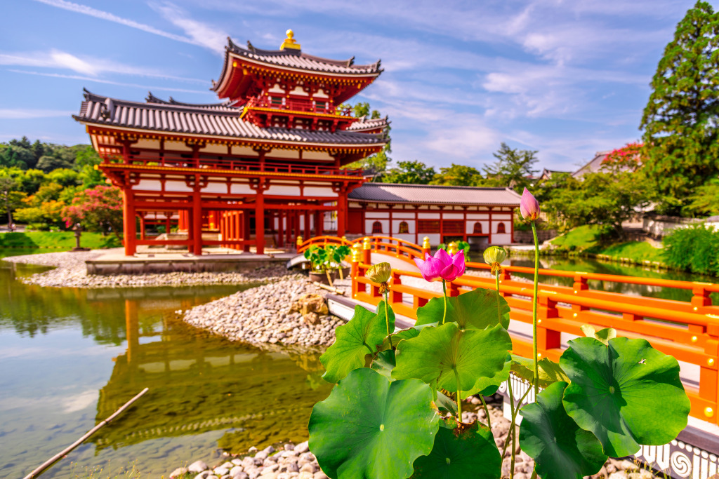 Byōdō-in Temple, Kyoto, Japan jigsaw puzzle in Bridges puzzles on TheJigsawPuzzles.com