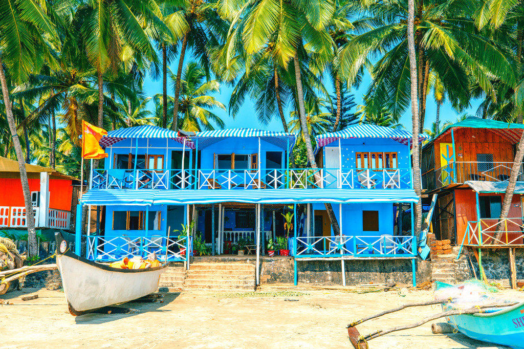 Palolem  Beach, Goa, India jigsaw puzzle in Puzzle of the Day puzzles on TheJigsawPuzzles.com