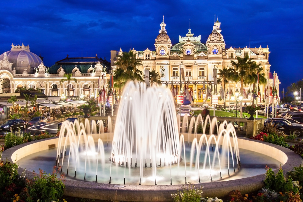 The Monte Carlo Casino, Monaco jigsaw puzzle in Waterfalls puzzles on TheJigsawPuzzles.com