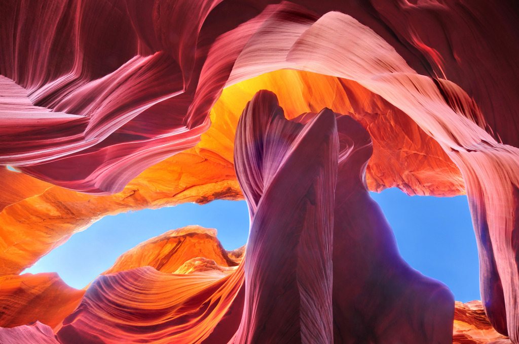 Antelope Canyon near Page AZ jigsaw puzzle in Great Sightings puzzles on TheJigsawPuzzles.com