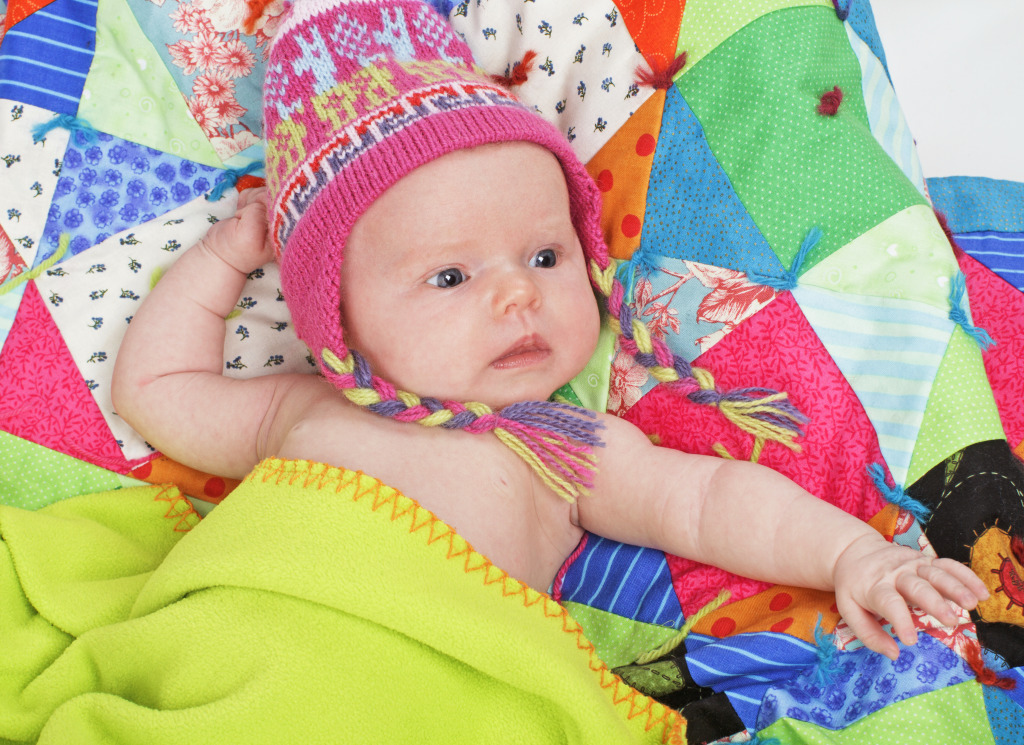 Infant Wearing a Peruvian Hat jigsaw puzzle in Puzzle of the Day puzzles on TheJigsawPuzzles.com