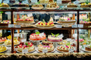 Cake Display in a Patisserie Shop