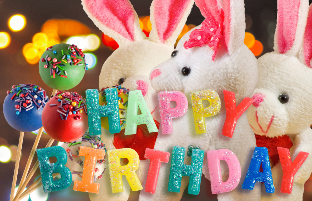 Birthday Bunnies jigsaw puzzle in Macro puzzles on TheJigsawPuzzles.com