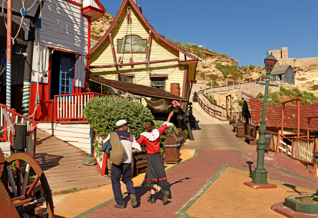 Popeye Village, Malta jigsaw puzzle in Street View puzzles on TheJigsawPuzzles.com