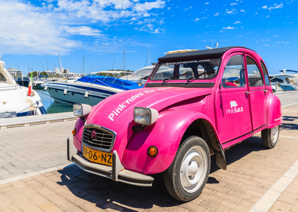 Santa Eularia Port, Ibiza Island jigsaw puzzle in Cars & Bikes puzzles on TheJigsawPuzzles.com