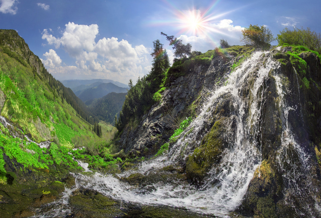 Carpathian Mountains, Ukraine jigsaw puzzle in Waterfalls puzzles on TheJigsawPuzzles.com