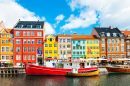 Nyhavn Waterfront, Copenhagen, Denmark