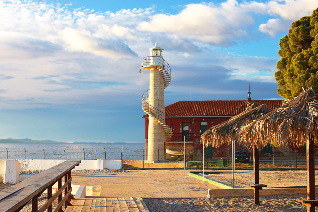 Lighthouse in Zadar, Croatia jigsaw puzzle in Great Sightings puzzles on TheJigsawPuzzles.com