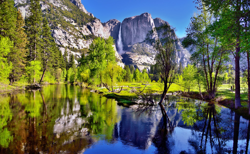 Yosemite National Park jigsaw puzzle in Waterfalls puzzles on TheJigsawPuzzles.com