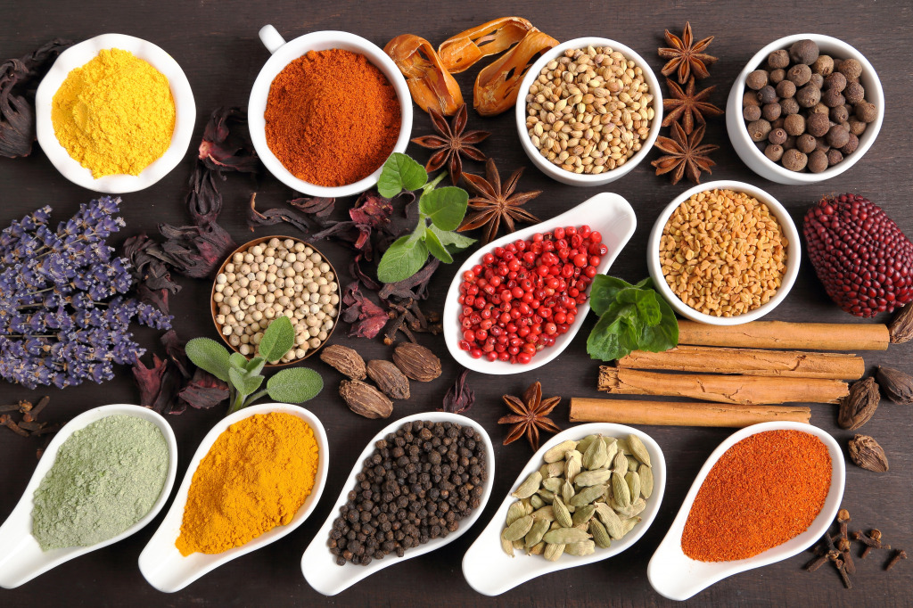 Aromatic Herbs and Spices jigsaw puzzle in Food & Bakery puzzles on TheJigsawPuzzles.com