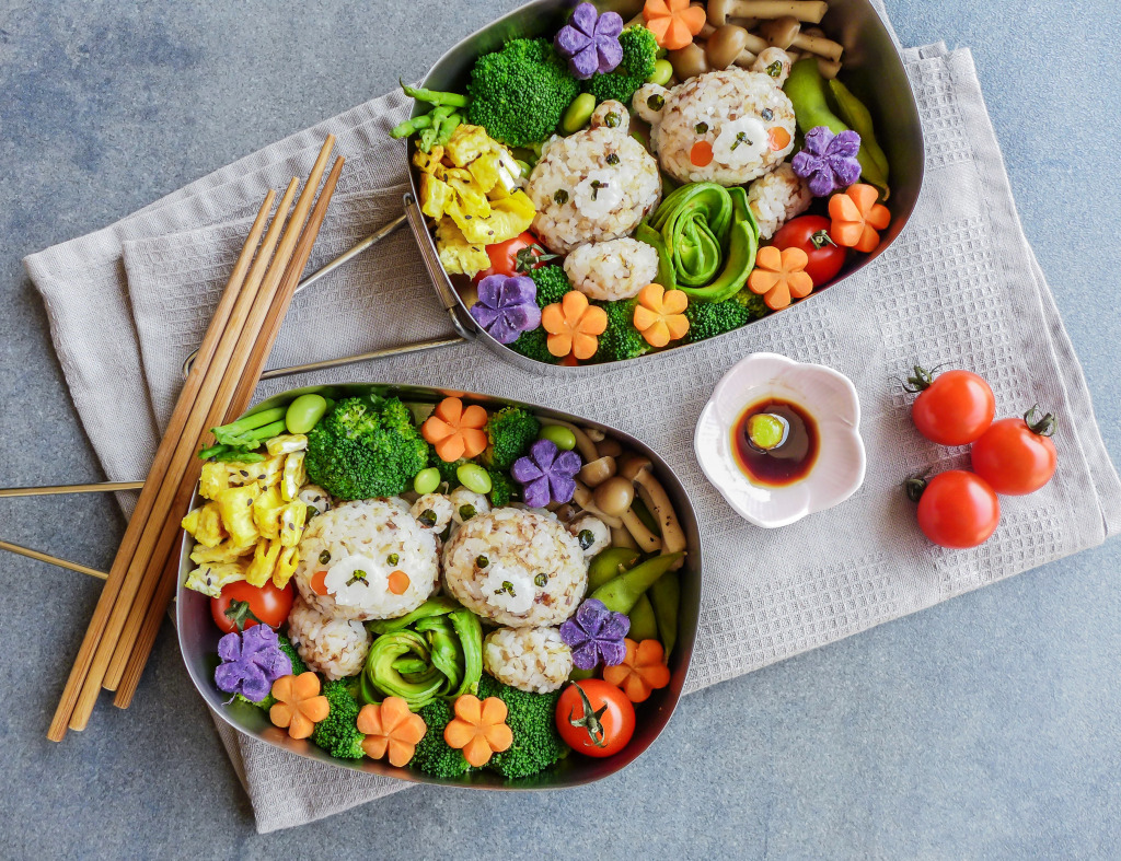 Bear Bento Boxes jigsaw puzzle in Food & Bakery puzzles on TheJigsawPuzzles.com