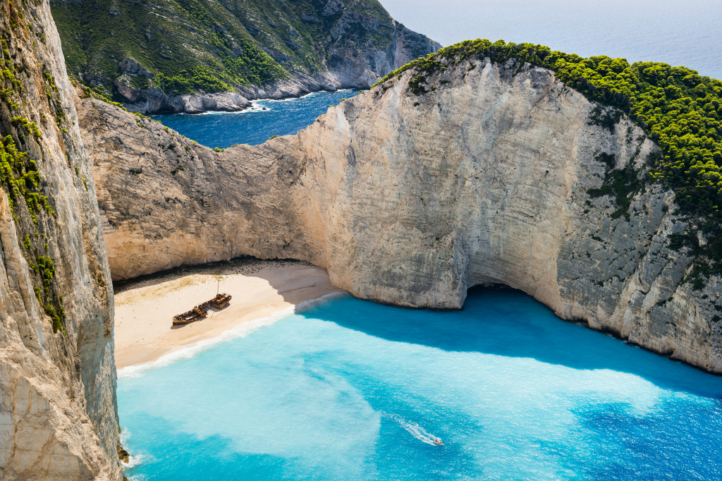 Navagio Beach, Zakynthos Island, Greece jigsaw puzzle in Great Sightings puzzles on TheJigsawPuzzles.com