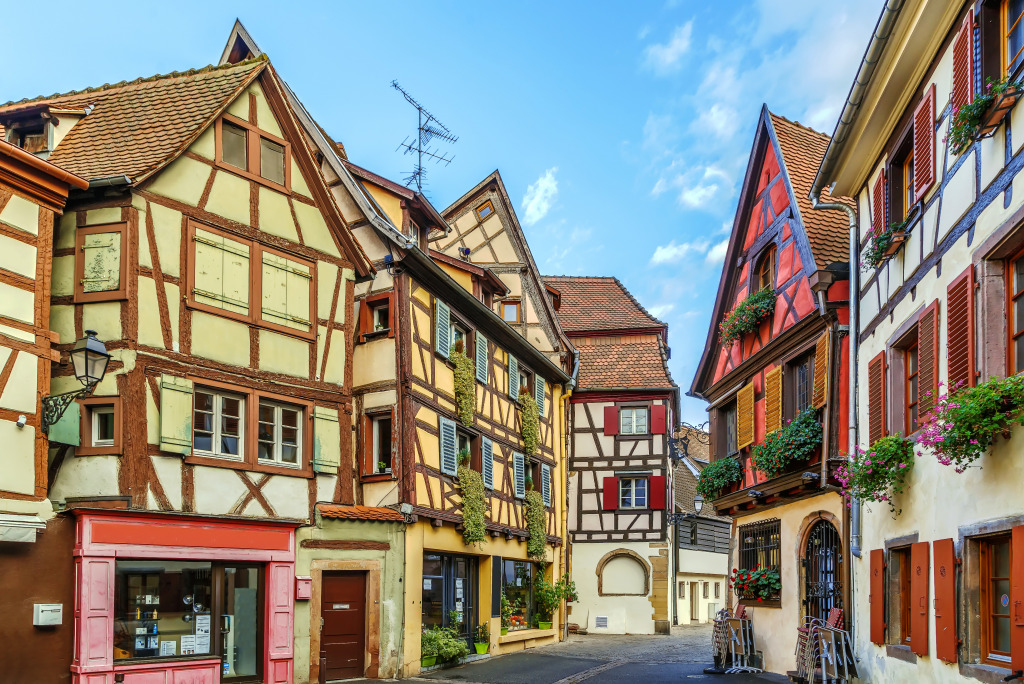 Colmar City Center, Alsace, France jigsaw puzzle in Street View puzzles on TheJigsawPuzzles.com