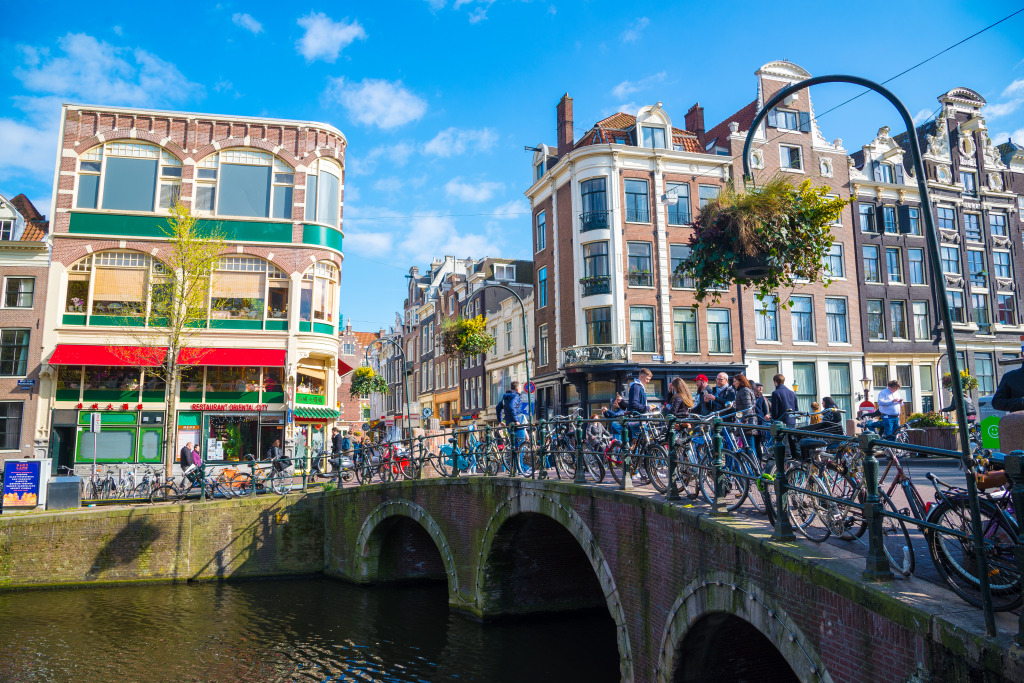 Amsterdam, The Netherlands jigsaw puzzle in Bridges puzzles on TheJigsawPuzzles.com