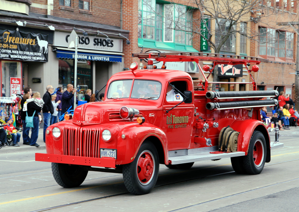 Toronto Fire Department Truck jigsaw puzzle in Puzzle of the Day puzzles on TheJigsawPuzzles.com