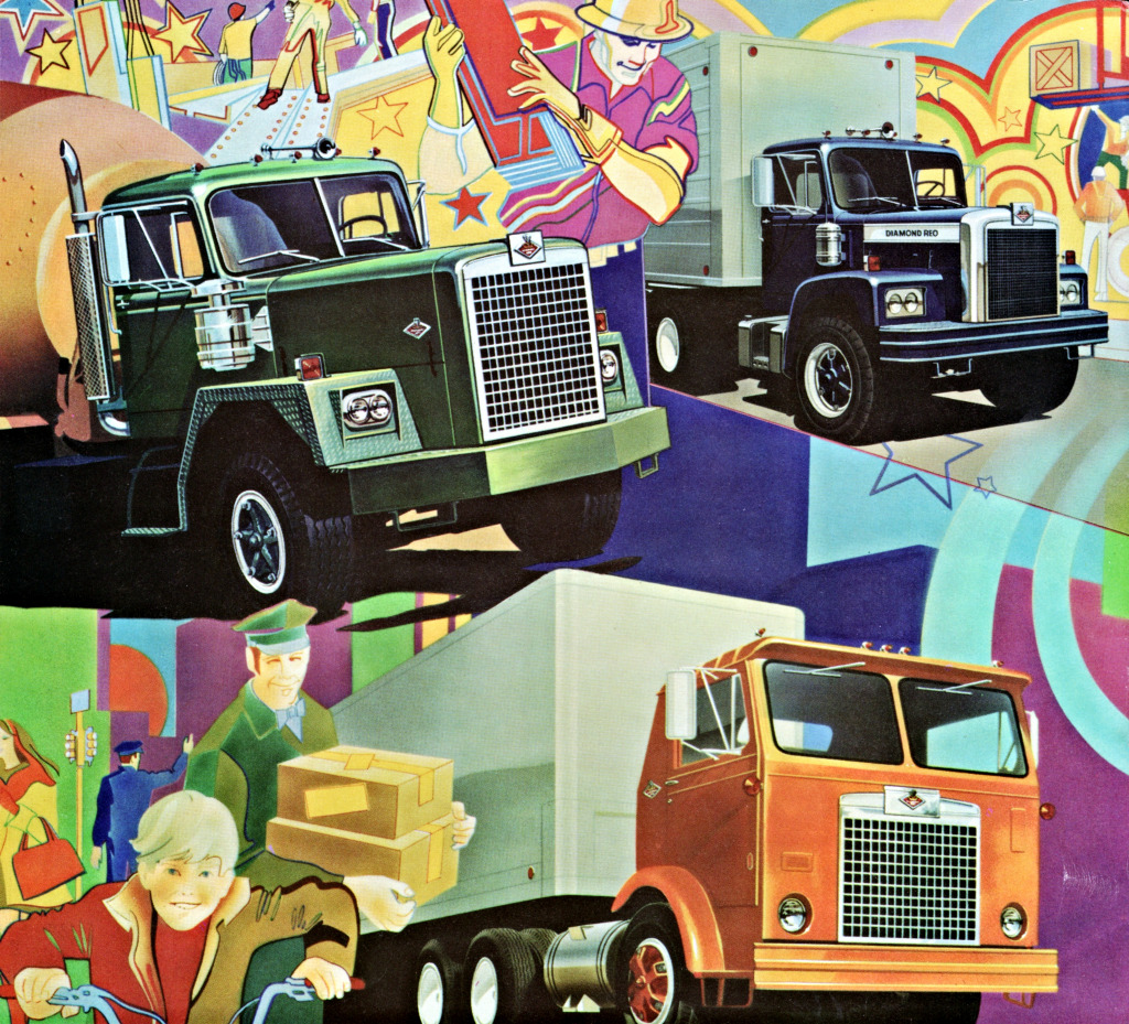 1972 Diamond Reo Trucks jigsaw puzzle in Cars & Bikes puzzles on TheJigsawPuzzles.com