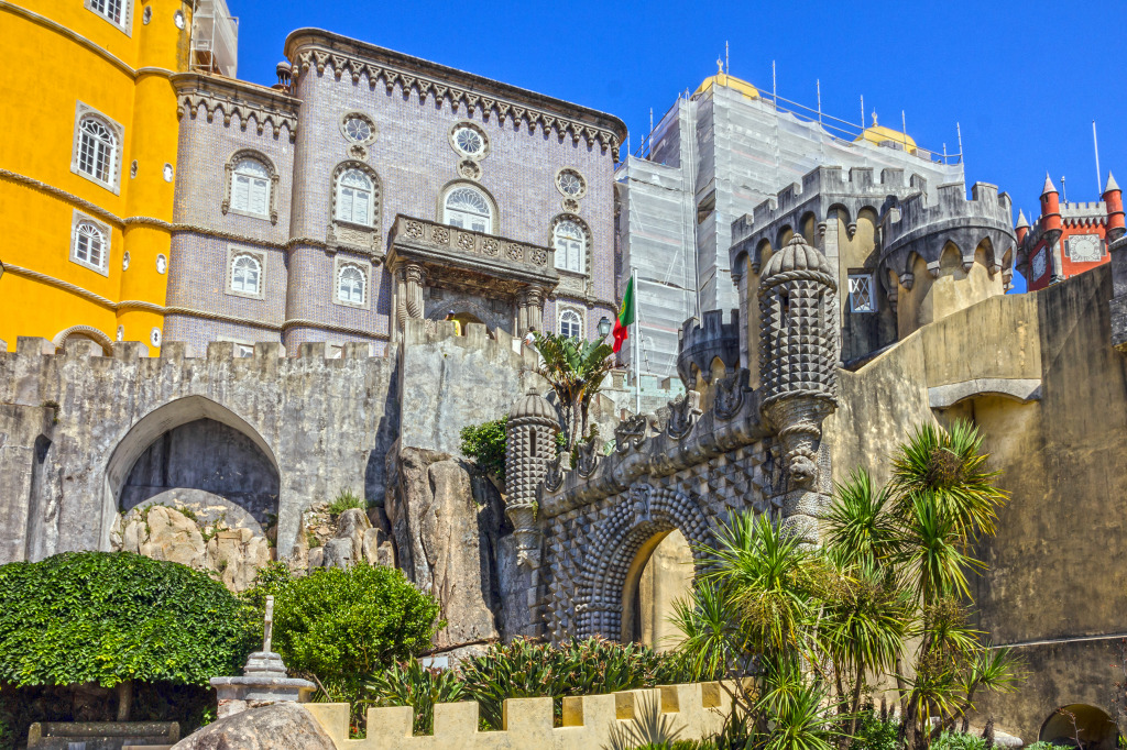 Pena National Palace, Sintra, Portugal jigsaw puzzle in Castles puzzles on TheJigsawPuzzles.com