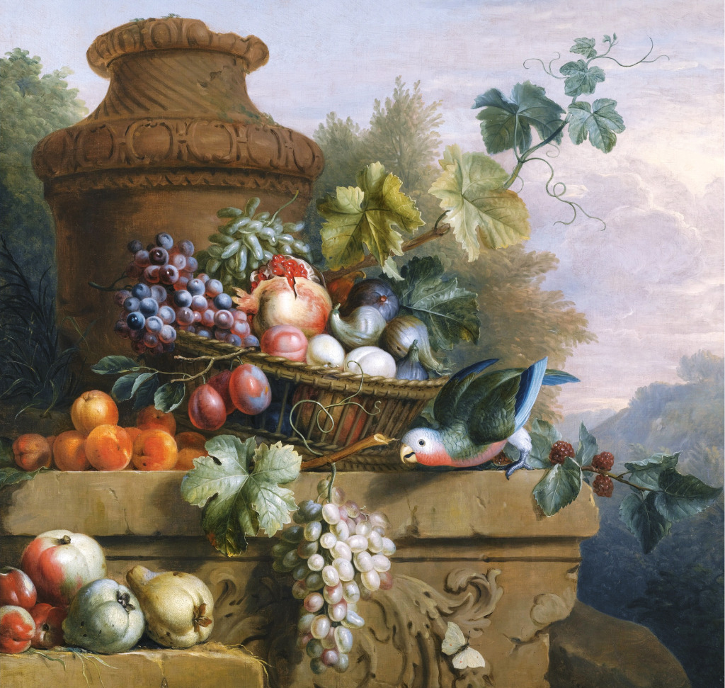 Still Life with a Basket of Fruit jigsaw puzzle in Fruits & Veggies puzzles on TheJigsawPuzzles.com