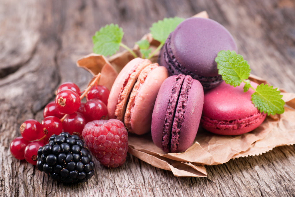 Colorful Macarons jigsaw puzzle in Food & Bakery puzzles on TheJigsawPuzzles.com