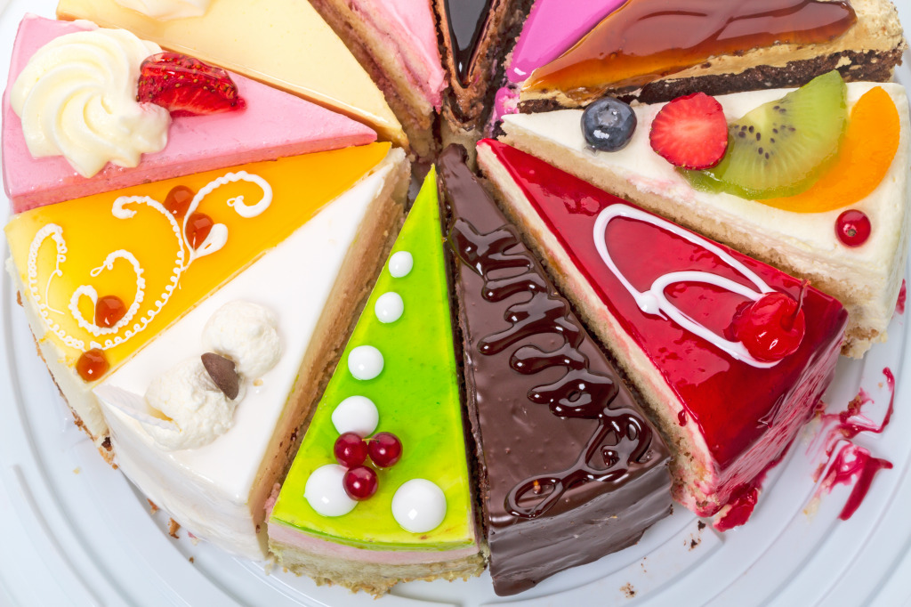Assorted Cakes jigsaw puzzle in Food & Bakery puzzles on TheJigsawPuzzles.com