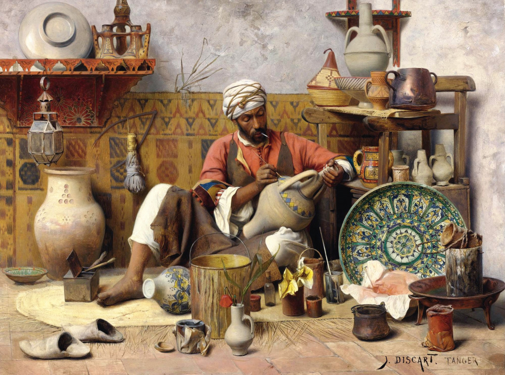 The Pottery Studio, Tangiers jigsaw puzzle in Piece of Art puzzles on TheJigsawPuzzles.com