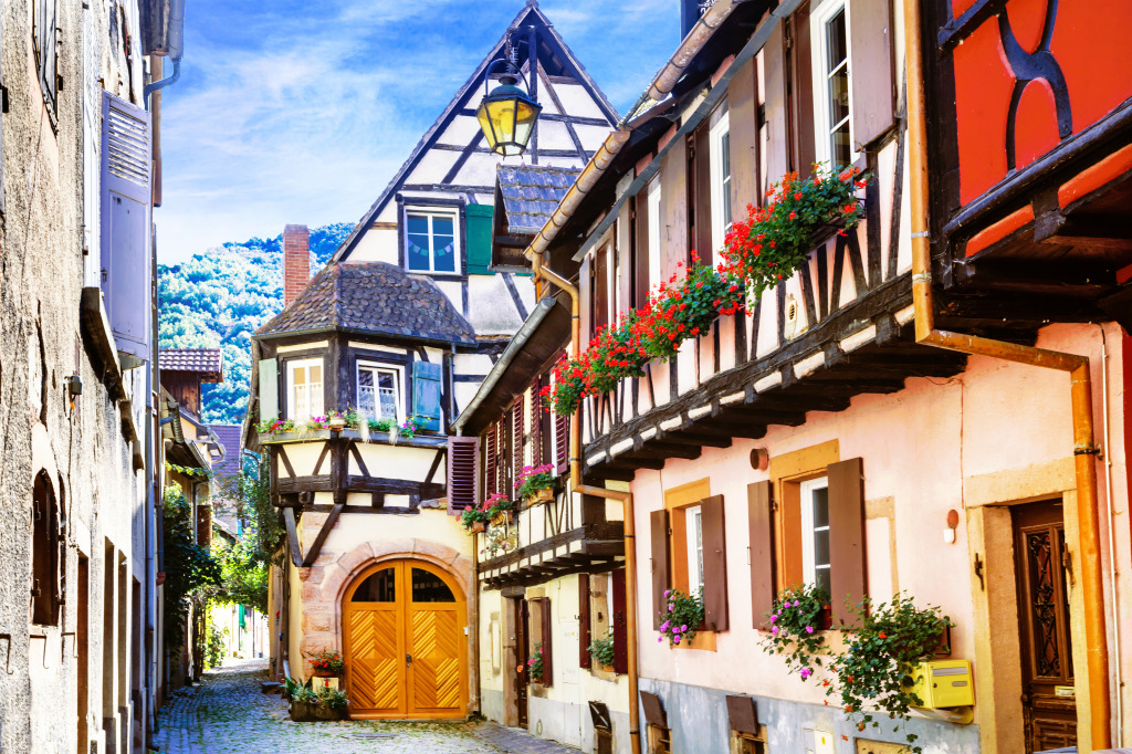 Kaysersberg Village, France jigsaw puzzle in Puzzle of the Day puzzles on TheJigsawPuzzles.com