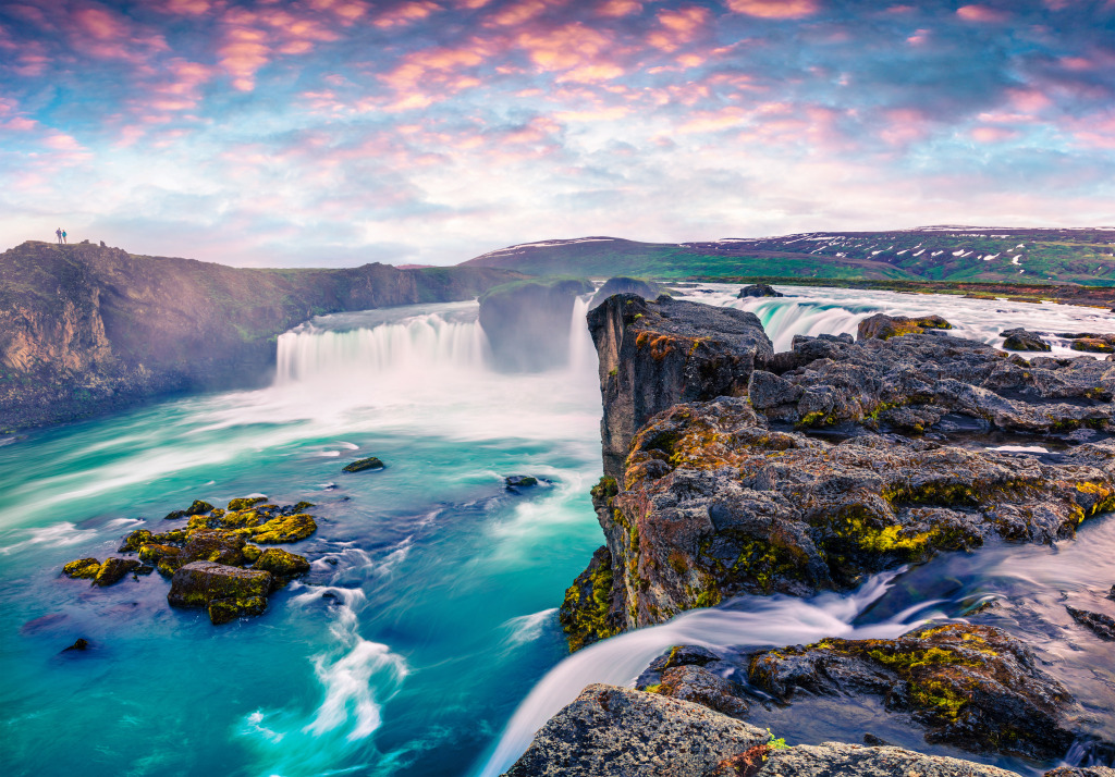 Godafoss Waterfall, Iceland jigsaw puzzle in Waterfalls puzzles on TheJigsawPuzzles.com