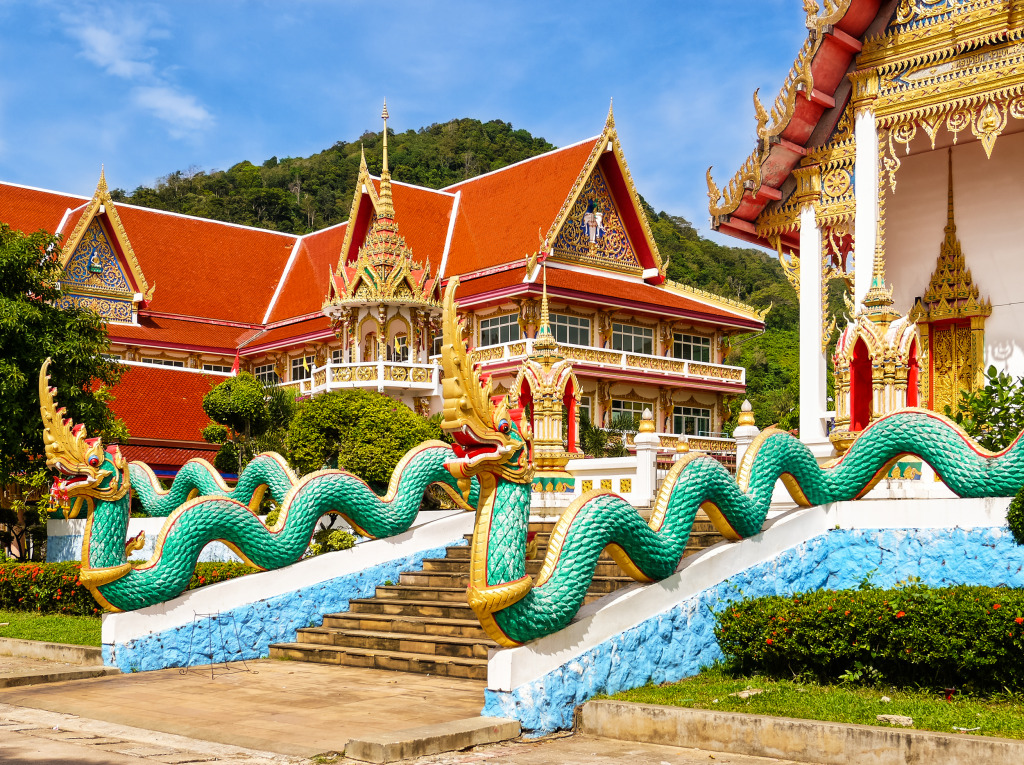 Karon Temple, Phuket, Thailand jigsaw puzzle in Puzzle of the Day puzzles on TheJigsawPuzzles.com