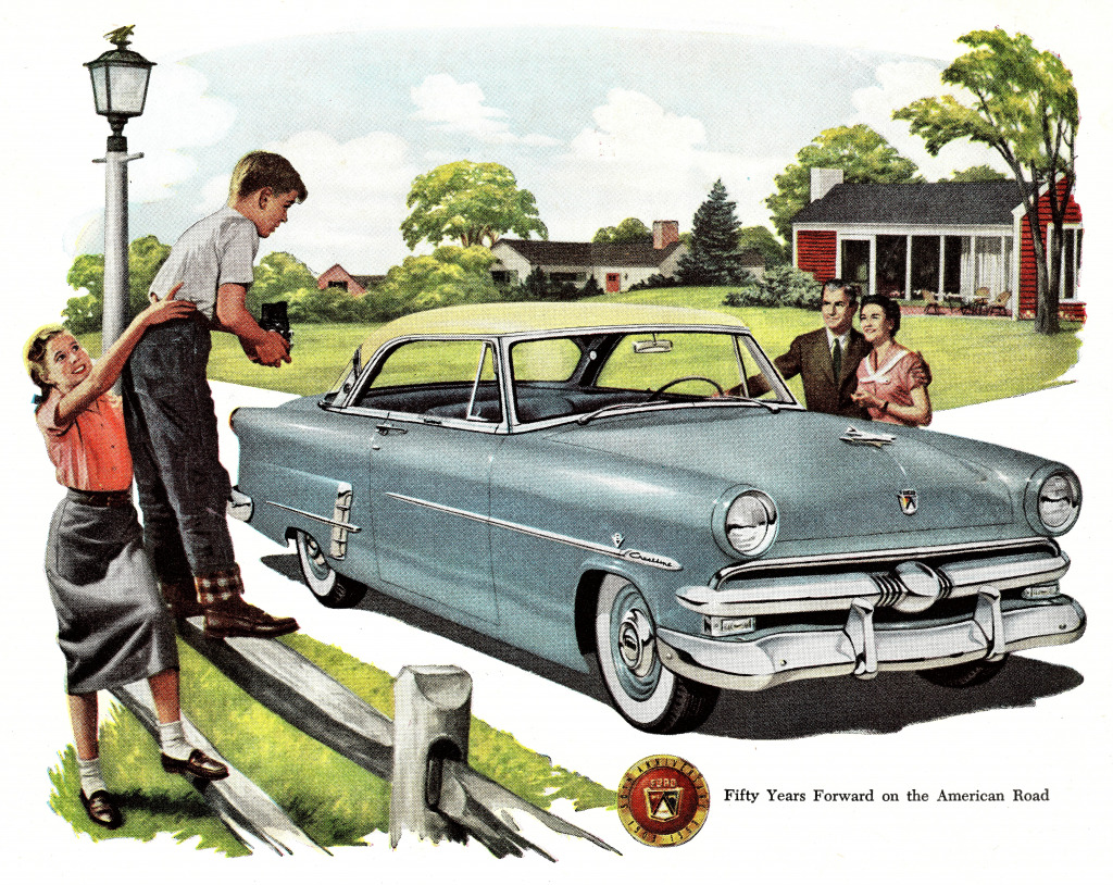 1953 Ford Crestline Victoria Hardtop jigsaw puzzle in Puzzle of the Day puzzles on TheJigsawPuzzles.com
