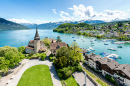 Spiez Castle on Lake Thun, Switzerland