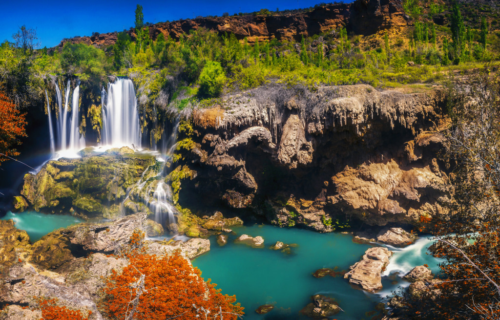 Waterfall in Konya, Turkey jigsaw puzzle in Waterfalls puzzles on TheJigsawPuzzles.com