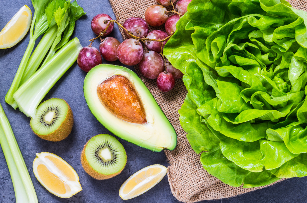 Green Smoothie Ingredients jigsaw puzzle in Fruits & Veggies puzzles on TheJigsawPuzzles.com