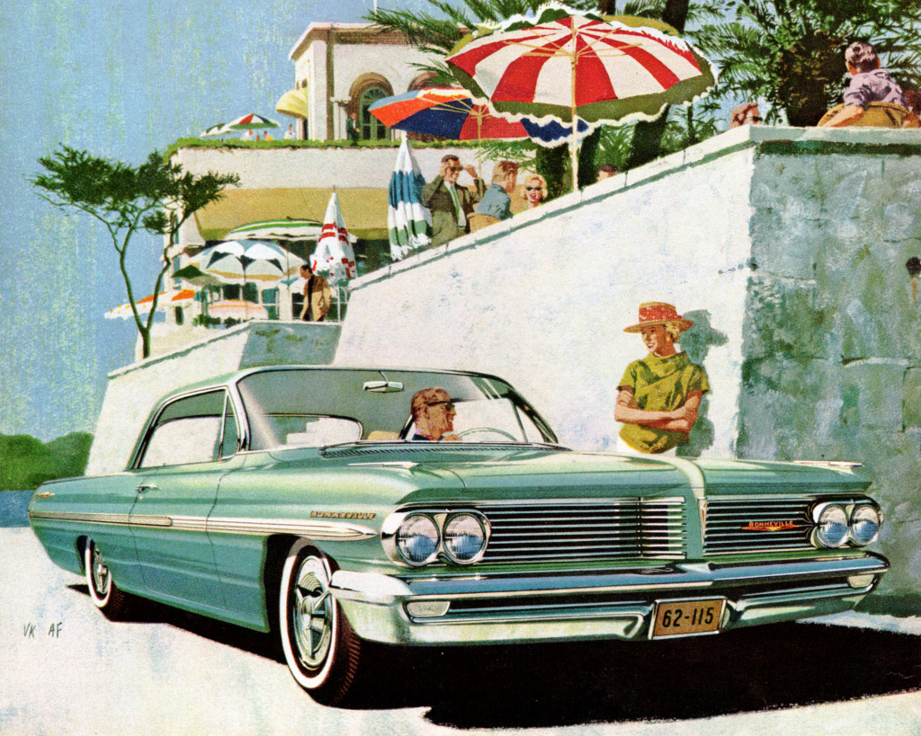 1962 Pontiac Bonneville jigsaw puzzle in Cars & Bikes puzzles on TheJigsawPuzzles.com