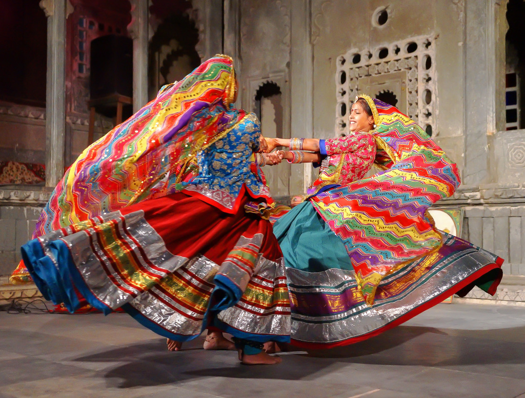 Young Dancers in Udaipur, India jigsaw puzzle in Puzzle of the Day puzzles on TheJigsawPuzzles.com