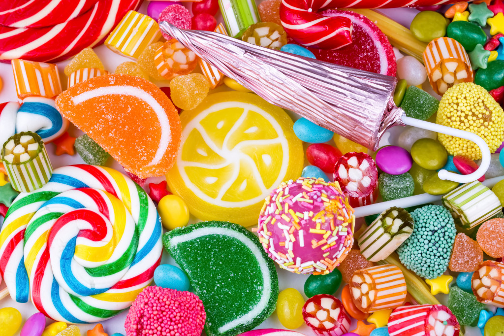 Colorful Candies jigsaw puzzle in Food & Bakery puzzles on TheJigsawPuzzles.com