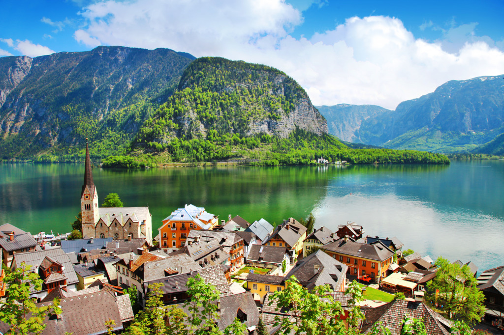 Hallstatt Village, Austria jigsaw puzzle in Great Sightings puzzles on TheJigsawPuzzles.com