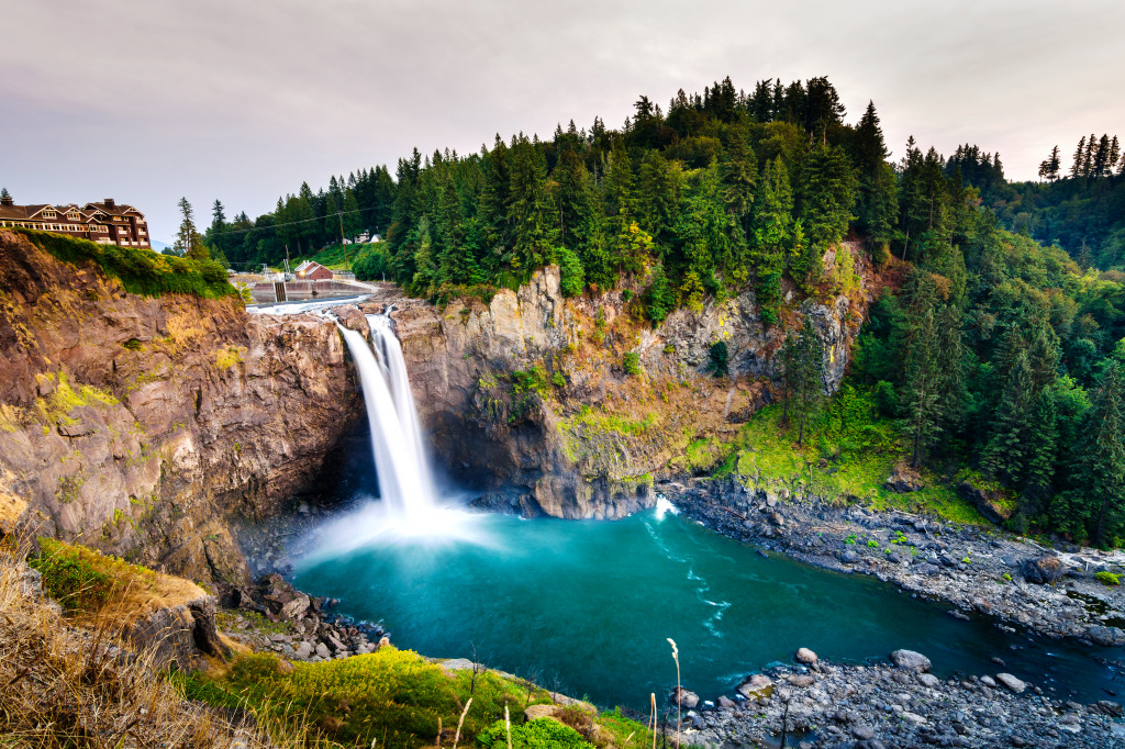 Snoqualmie Falls, Washington jigsaw puzzle in Waterfalls puzzles on TheJigsawPuzzles.com