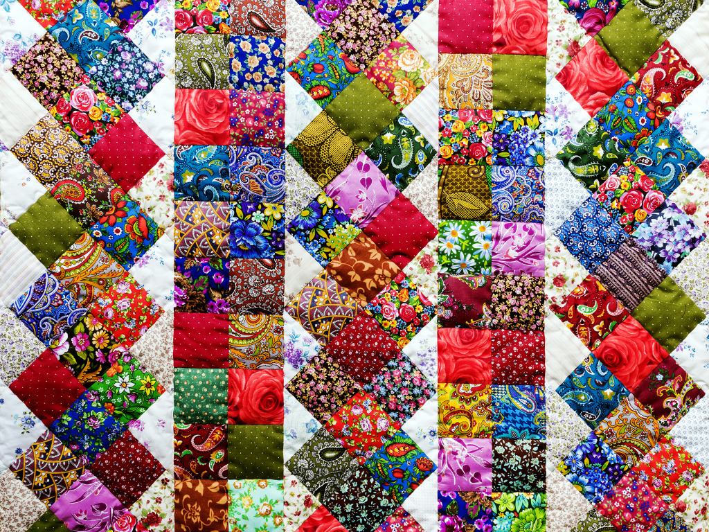 Patchwork Quilt jigsaw puzzle in Handmade puzzles on TheJigsawPuzzles.com