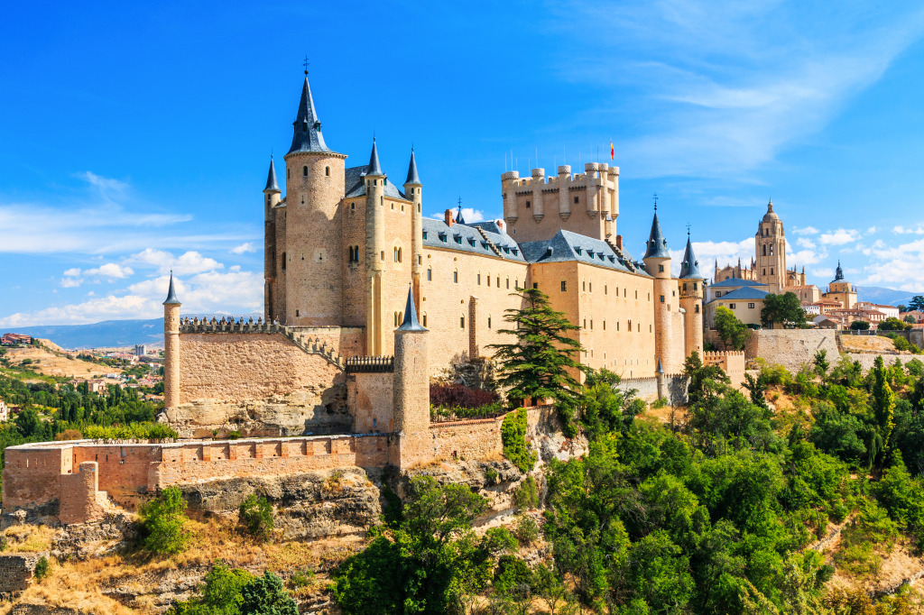 The Alcazar of Segovia, Spain jigsaw puzzle in Castles puzzles on TheJigsawPuzzles.com
