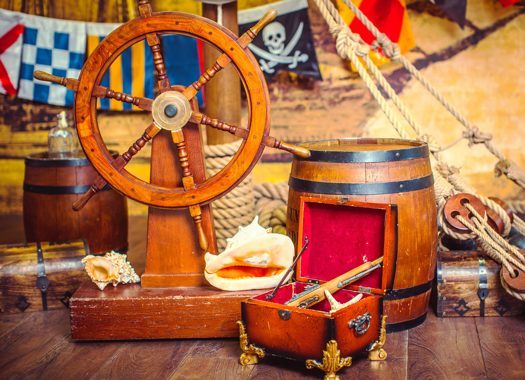 Pirate Room Decorations jigsaw puzzle in Puzzle of the Day puzzles on TheJigsawPuzzles.com